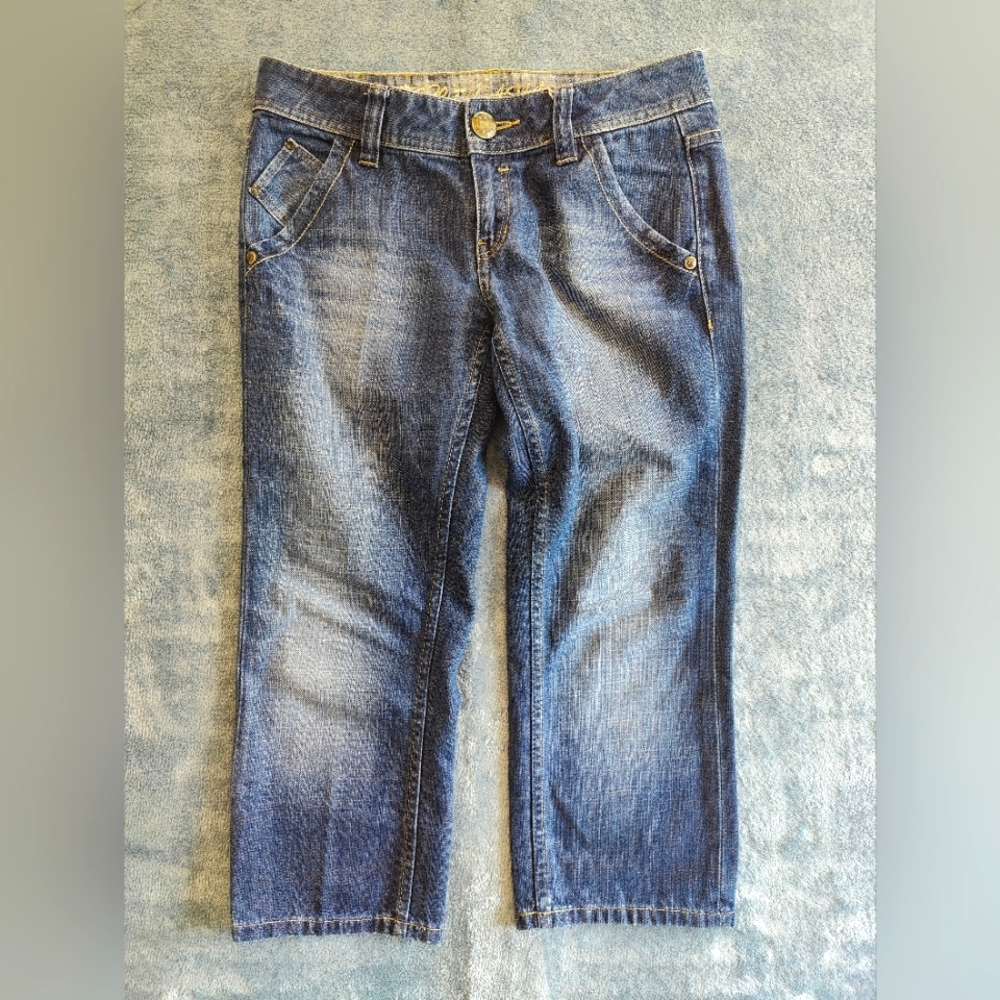 Paige Low Rise Jorts Capri Jeans Size 27"